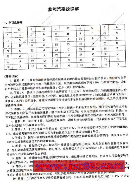 2008年房地产估价师《制度与政策》预测试卷(一)