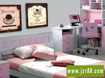 2011年小户型儿童房背景墙装修图,给儿童背景墙设计一个童真壁纸