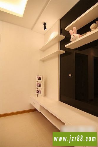 2012年时尚浪漫的80后婚房装修样板间,喜庆婚房设计装修图片欣赏