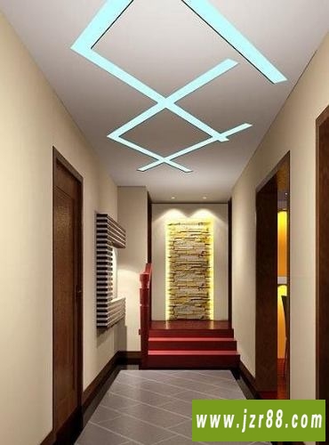 家装过道吊顶效果图,2012室内过道设计效果图,欣赏独特走廊设计