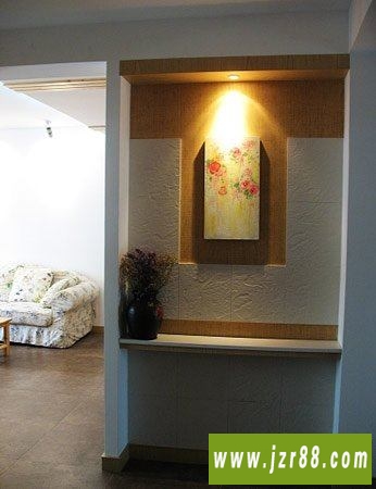 90平方米二居室室内设计效果图,自然简单的田园风格家居生活